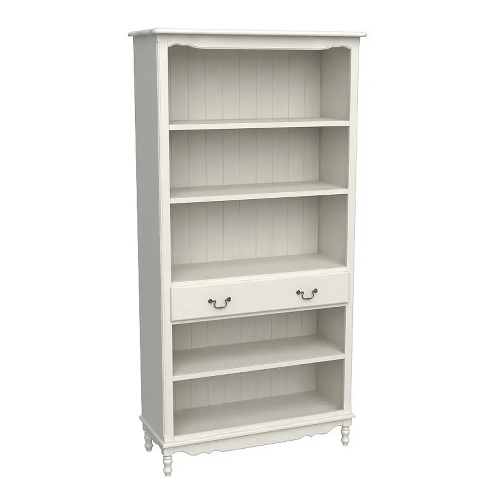 Стеллаж белый с ящиком Верден широкий