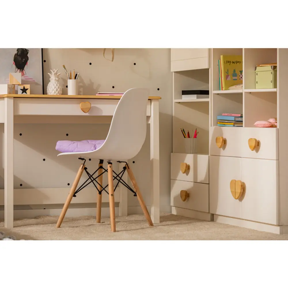 Детский стол белый с 1 ящиком ТК №3