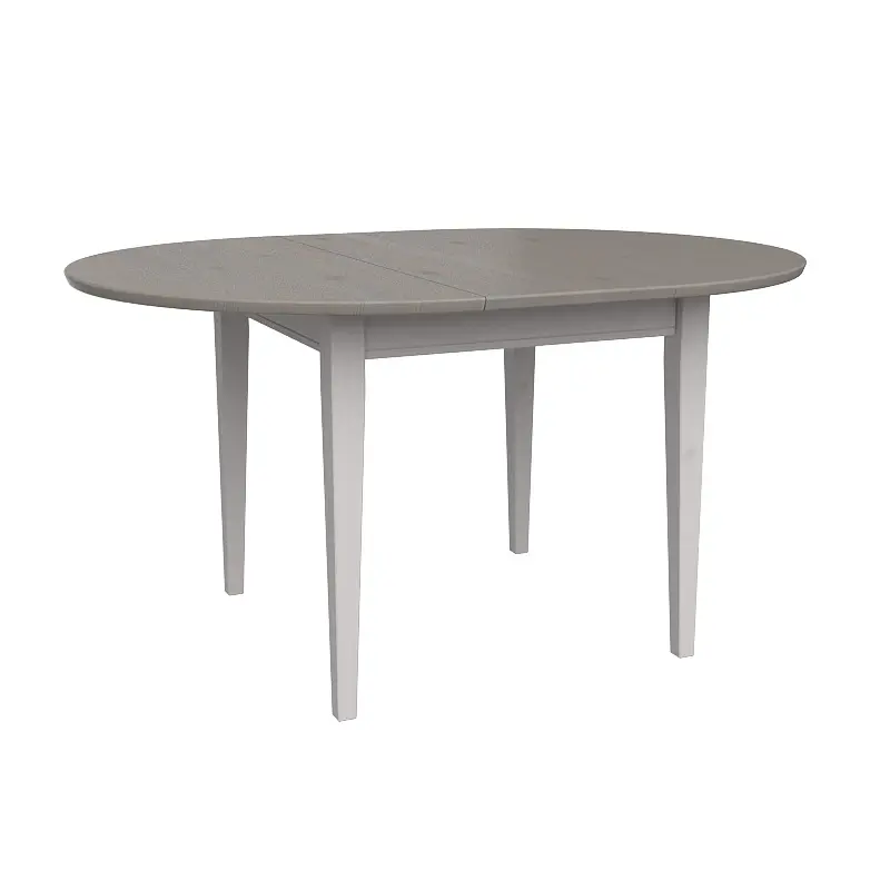 Стол обеденный раскладной Форест 110/145 белый воск/серый