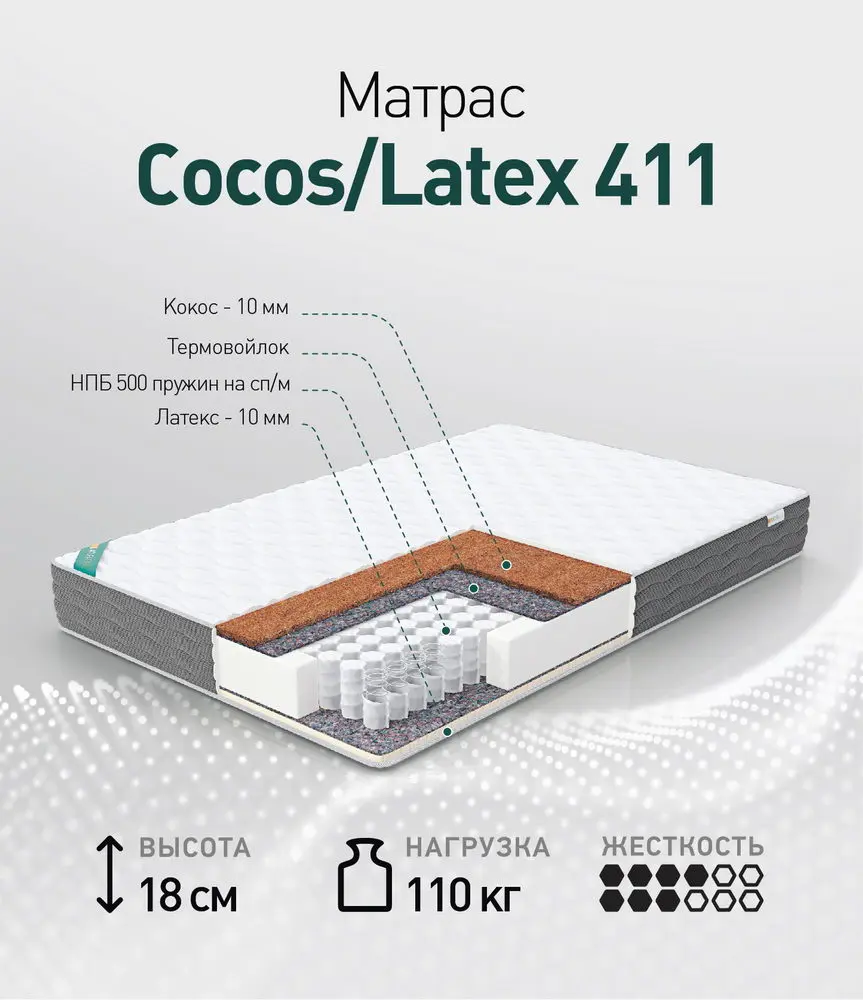 Матрас Cocos Latex 411 1200*2000
