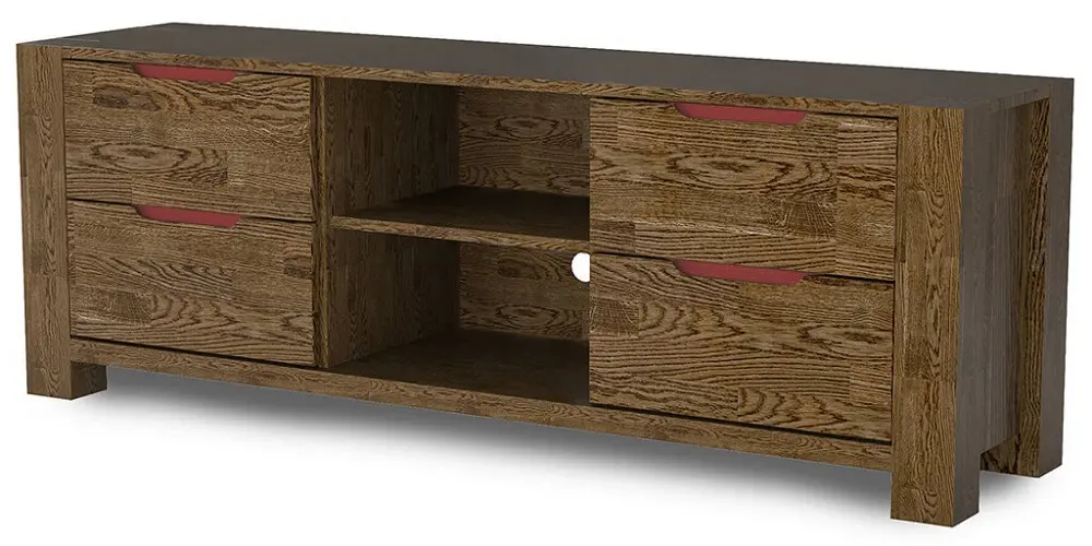 Тумба 4 ящика с полками Рива ТВ