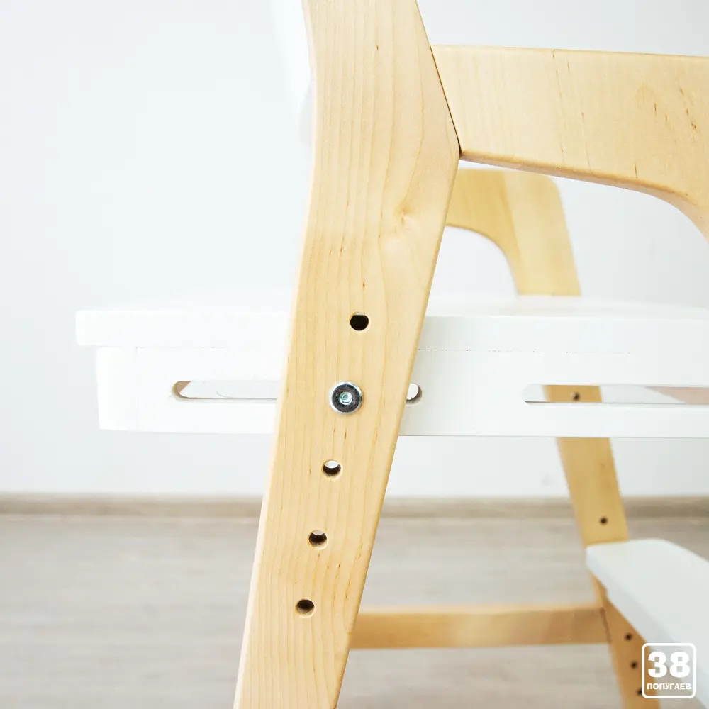 Стул массив березы Rabbit Wood Вуди лак-белый