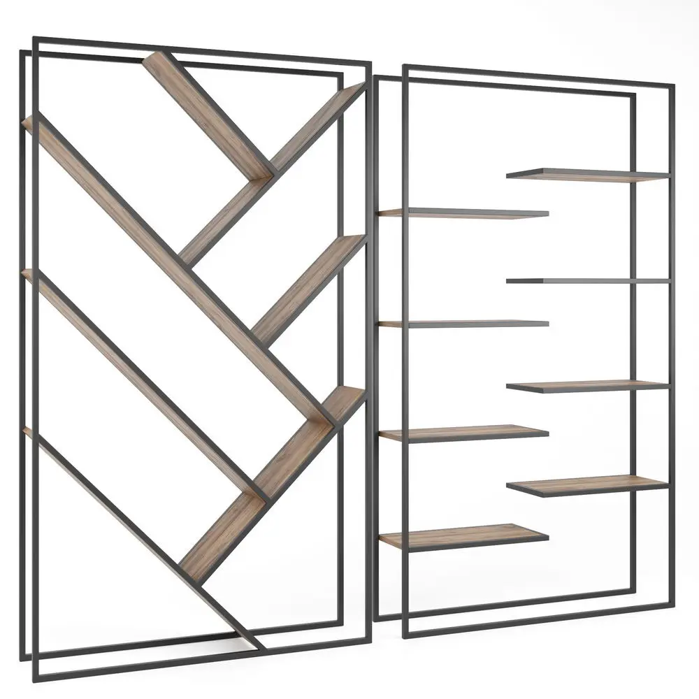 Стеллаж с полками массив 04-19