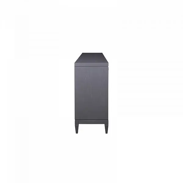 (3.1.1) Комод чёрный с 4 ящиками из дуба Фокстрот 204A (бетон-дуб натуральный)