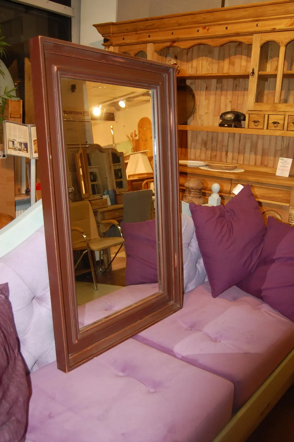 Зеркало Валенсия 2-43 сосна