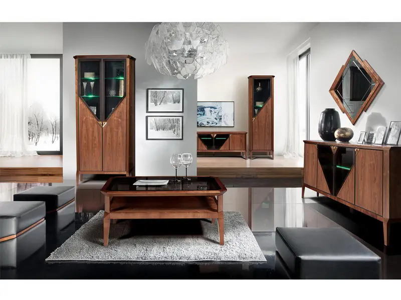 Шкаф с витриной Дения (правый)