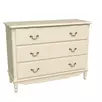 Комод с 3 ящиками белый Верден