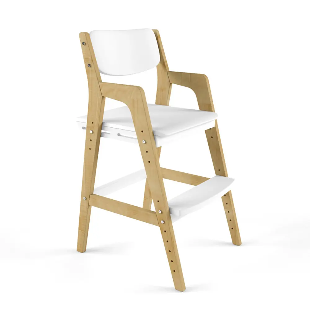 Стул массив березы Rabbit Wood Вуди лак-белый