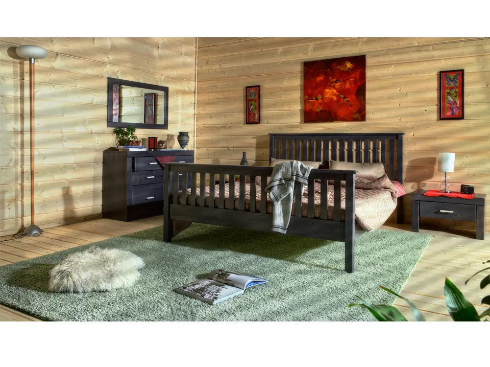 Зеркало белое из массива Брамминг