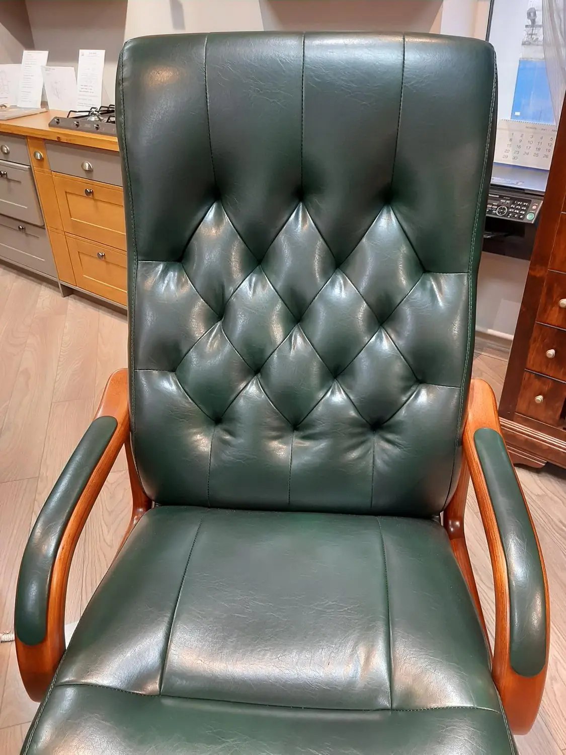 Стул с подлокотниками берёза Оксфорд О-07 с к/з L 471К