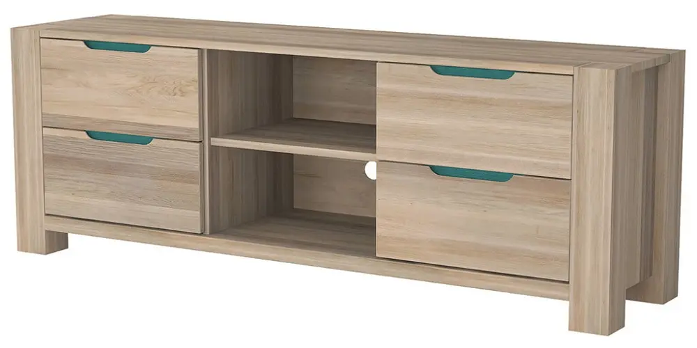 Тумба 4 ящика с полками Рива ТВ