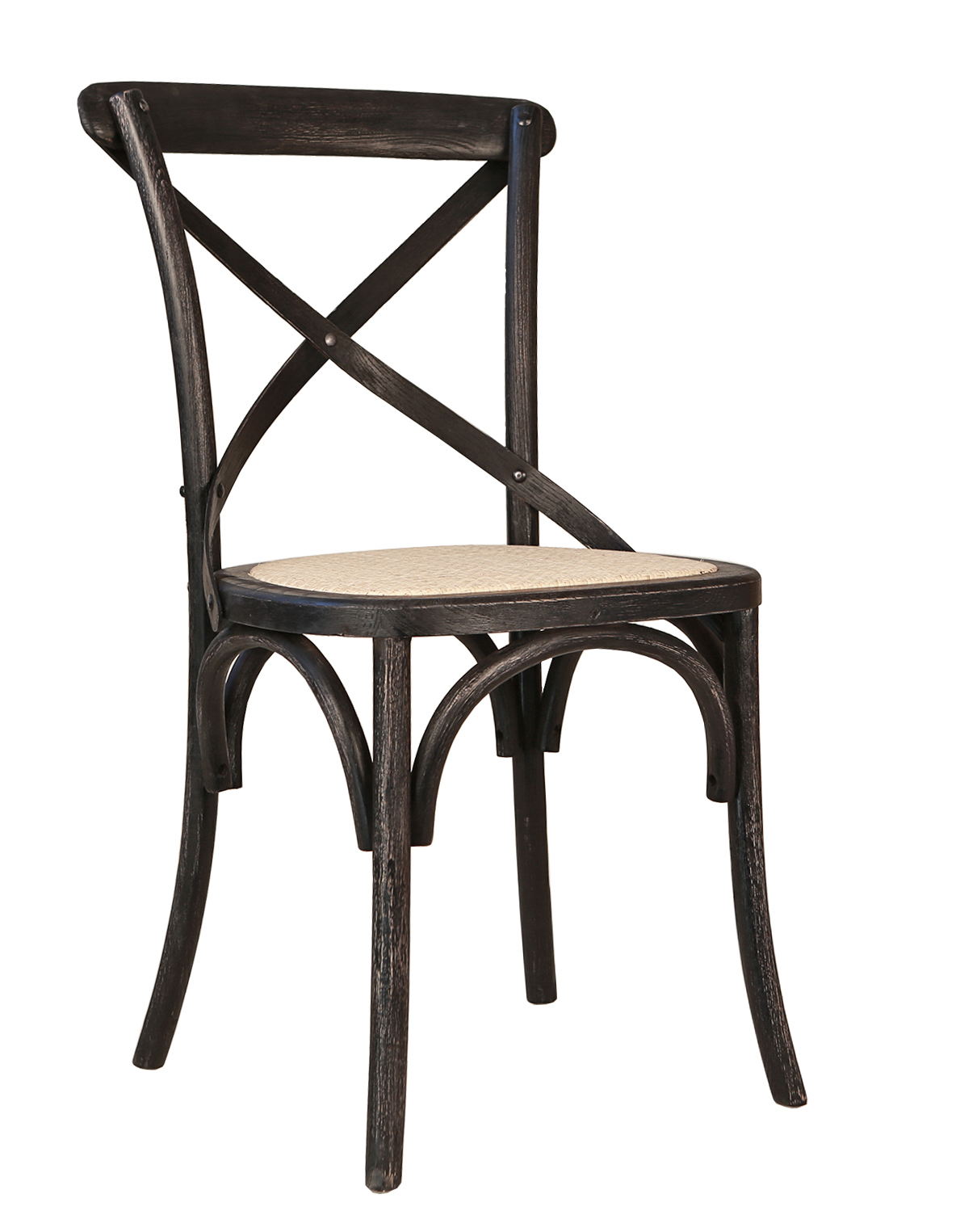 Стул Cross Back Black Brush