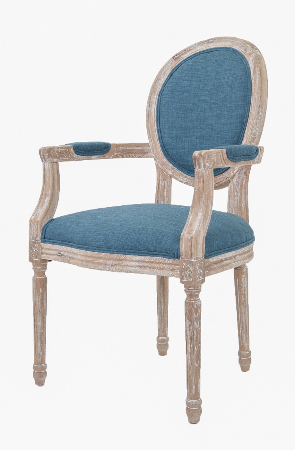 Мягкий стул с подлокотниками Diella Blue