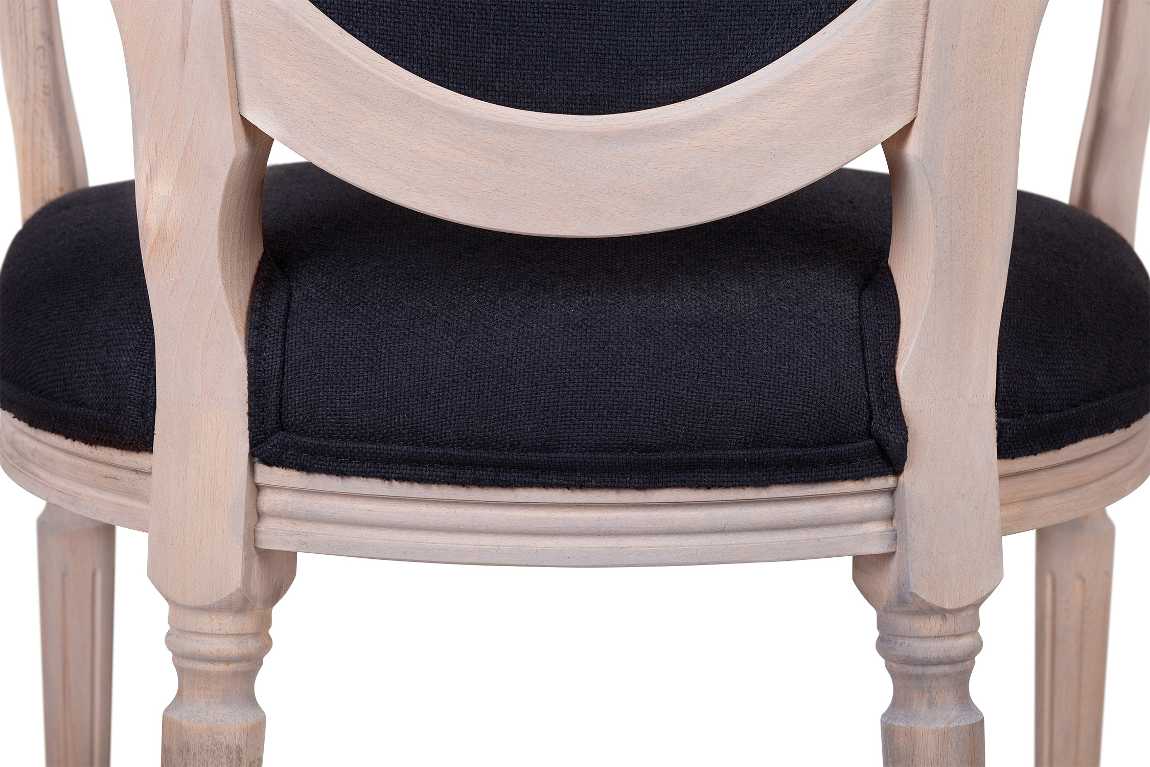 Мягкий стул с подлокотниками Delo Arm Black