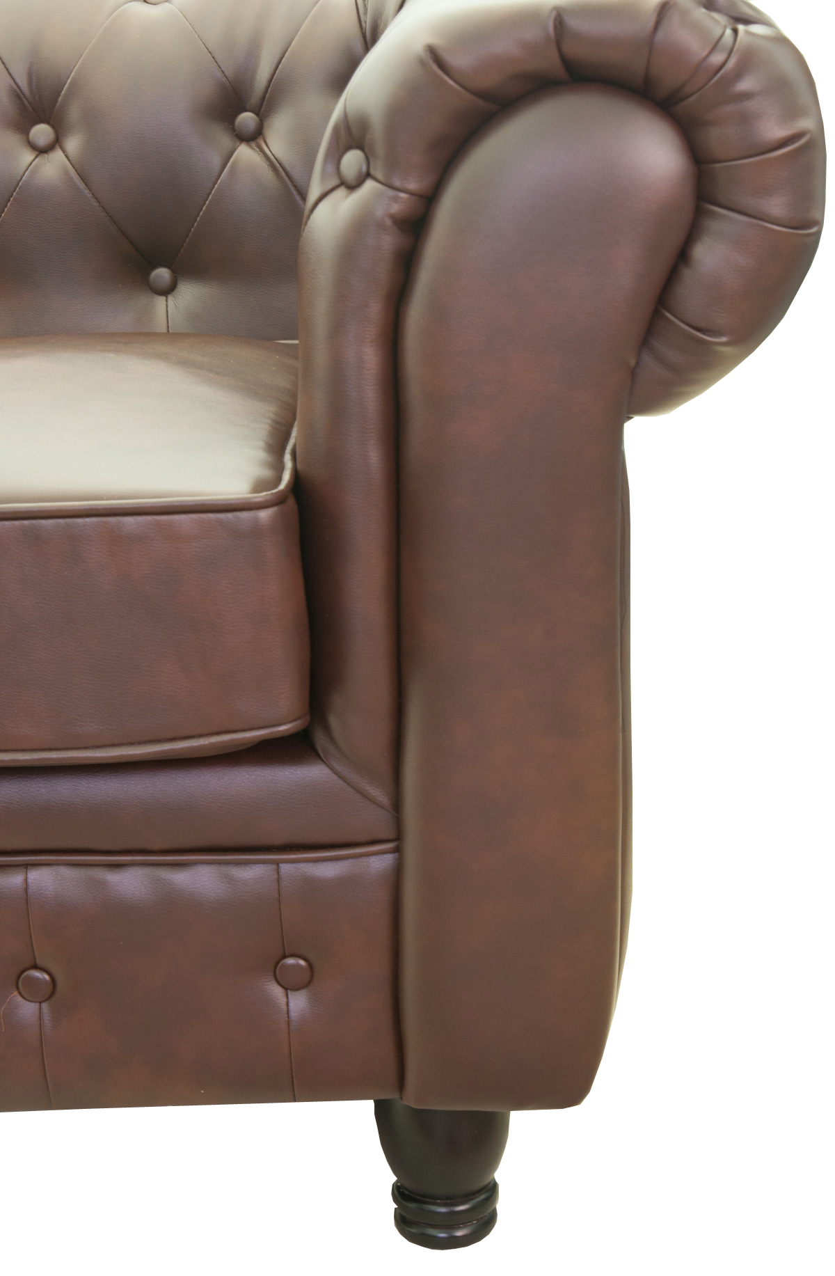 Дизайнерские кожаные диваны Chesterfield brown 2S