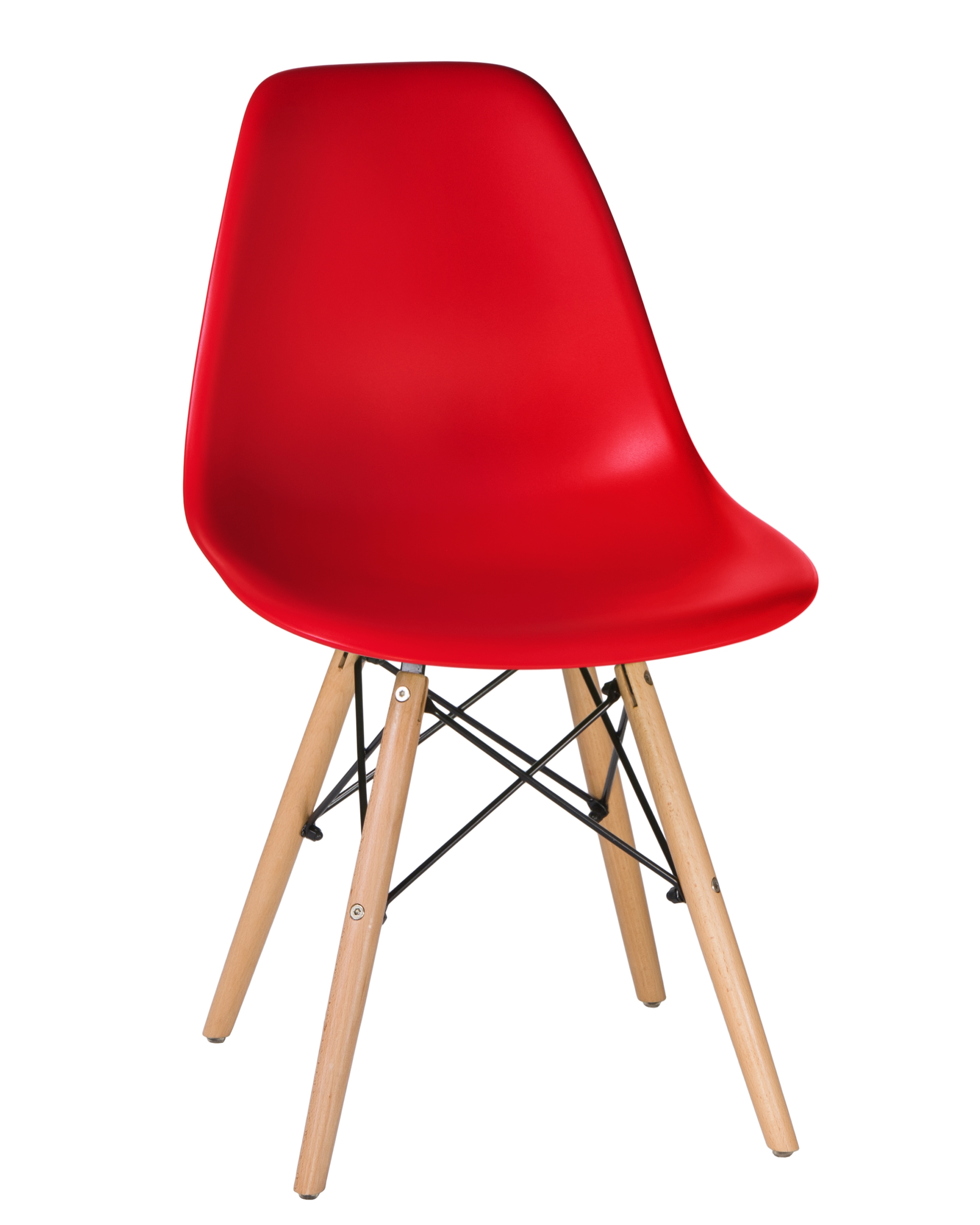 Стул обеденный LMZL-PP623, ножки светлый бук, цвет сиденья красный