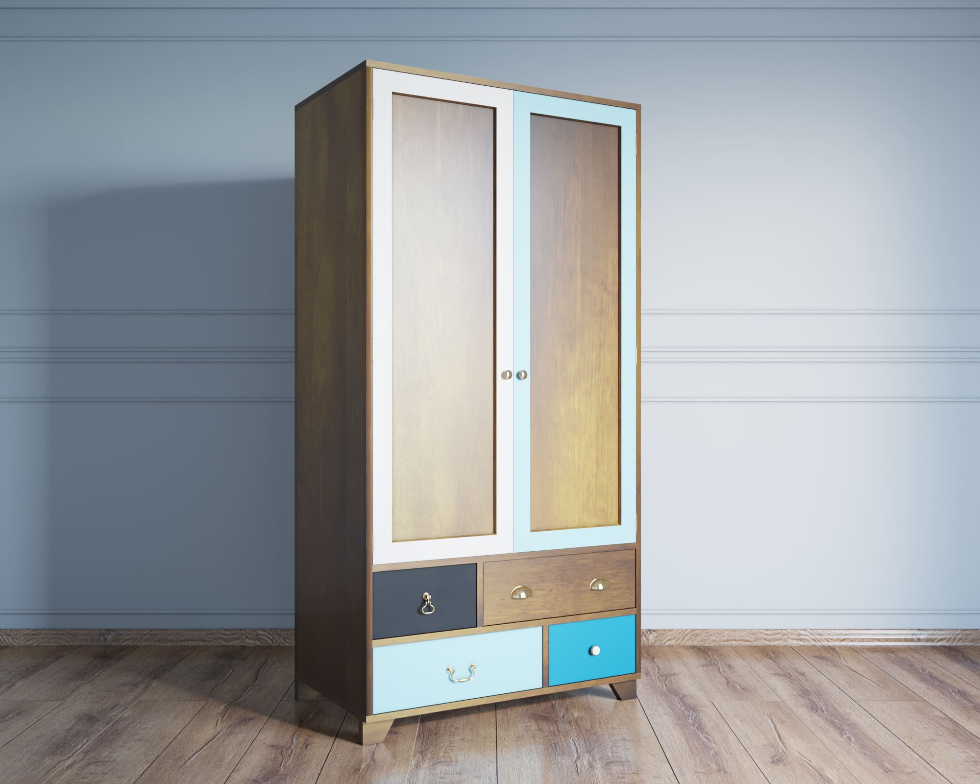 Шкаф "Aquarelle" с ящиками