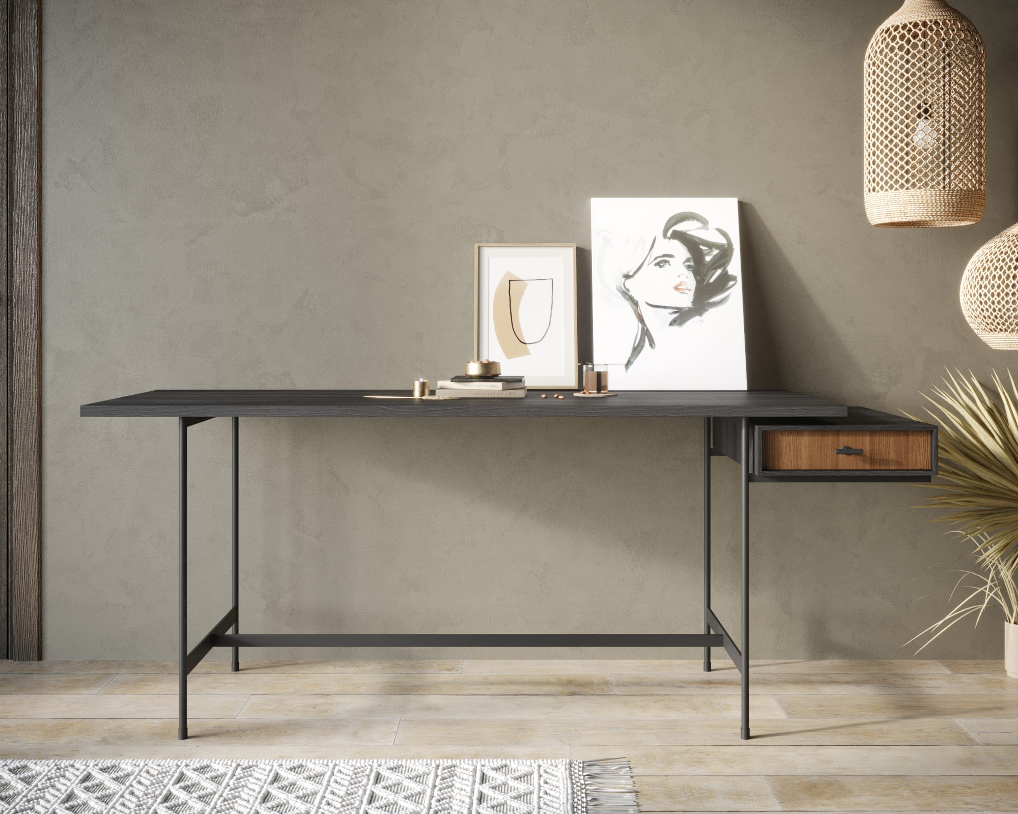 Письменный стол лдсп с ящиком "Emerson" арт EM21