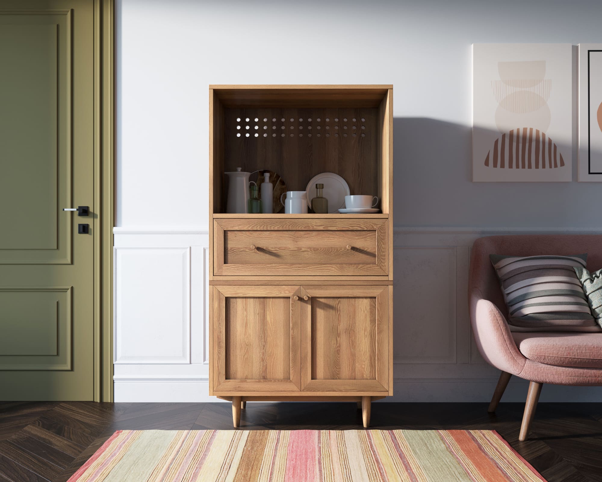 Комод 2 дверный низкий "Smart" module 04