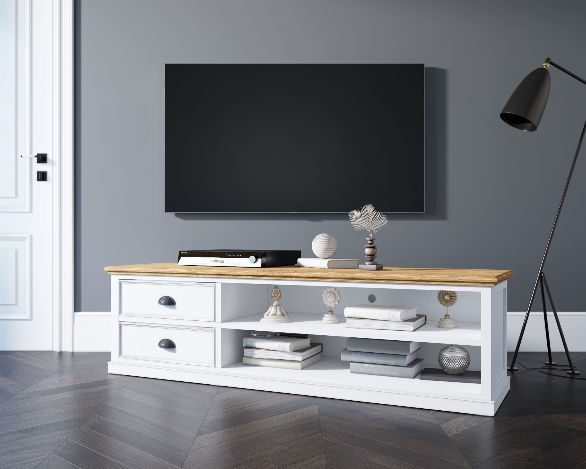 Консоль под TV с 2 ящиками "Palermo"