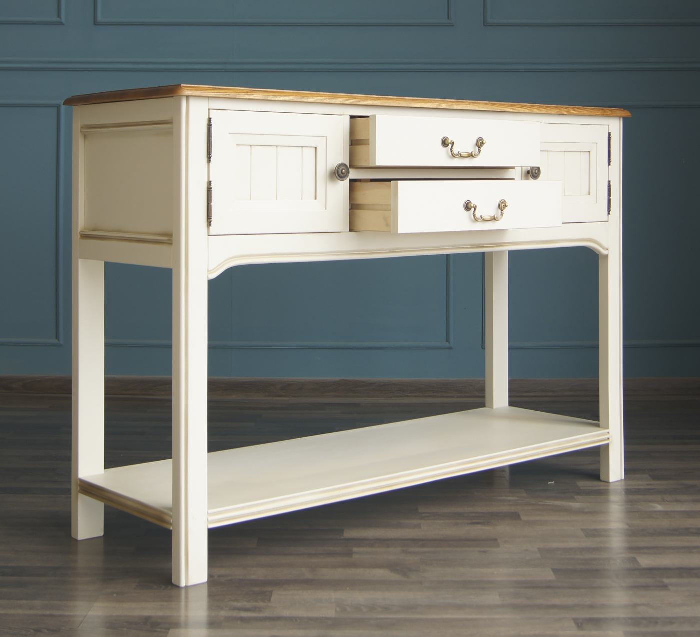 Консоль массив с ящиками "Olivia" в бежевом цвете