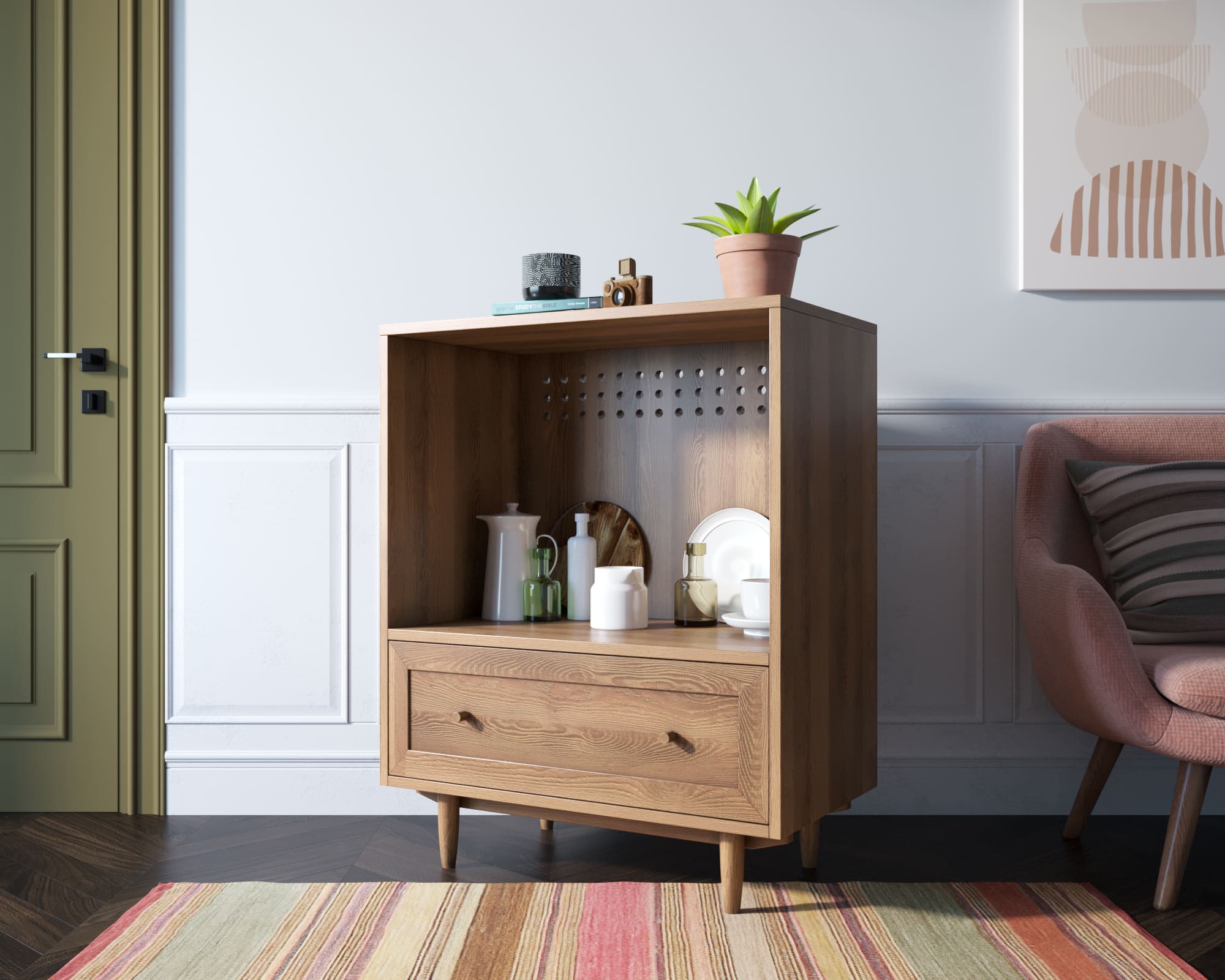 Тумба-комод с выдвижными ящиками "Smart" module 01