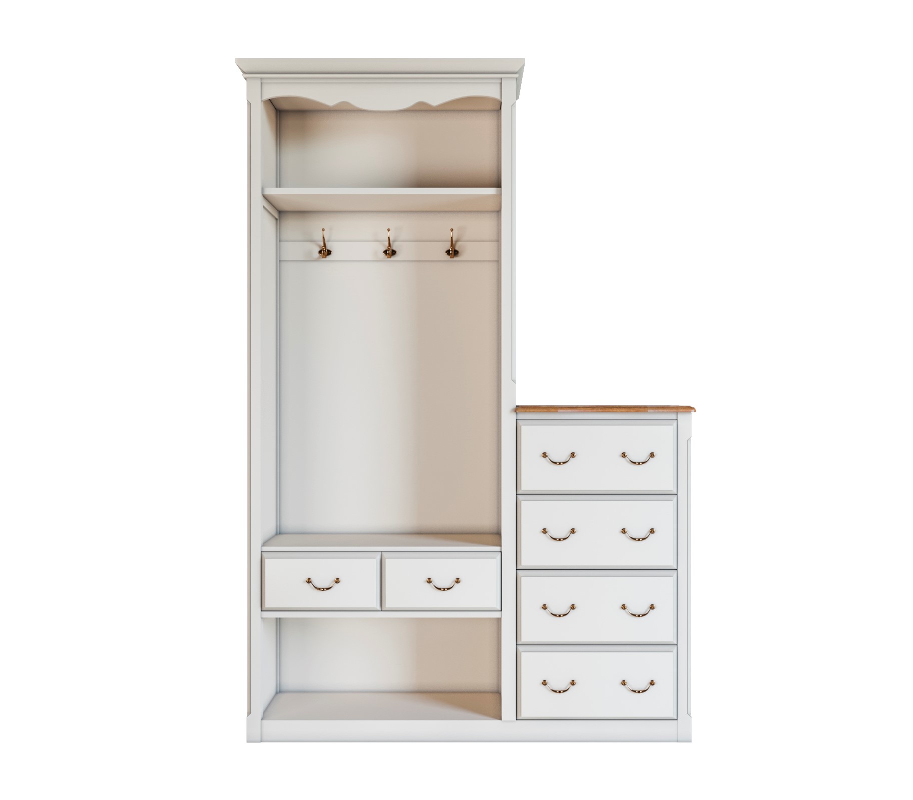 Шкаф-прихожая Leontina с комодом