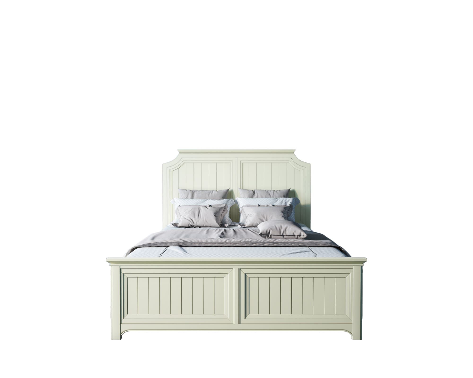 Бежевая кровать двухспальная "Olivia" 1600х2000