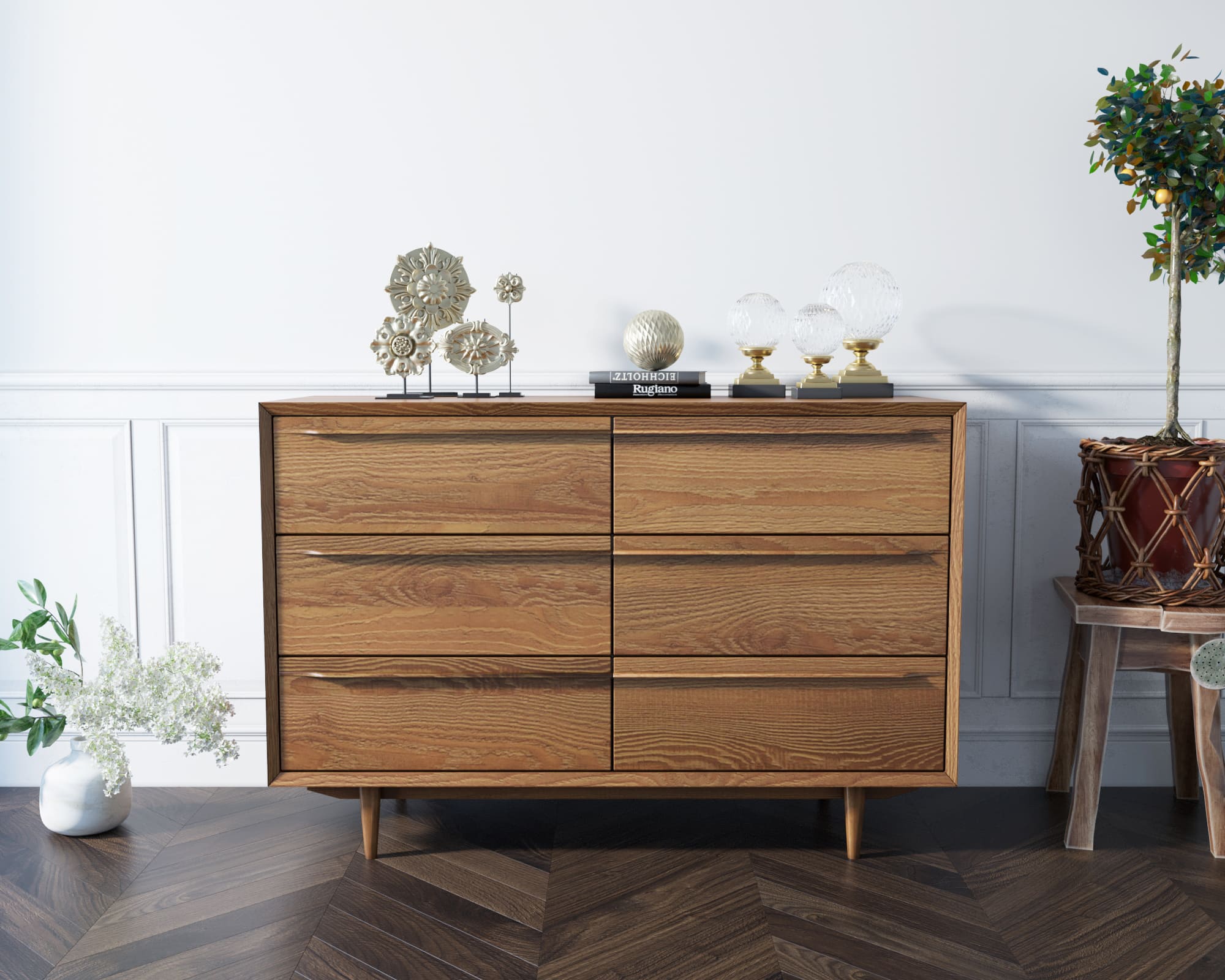 Комод "Bruni" с шестью ящиками