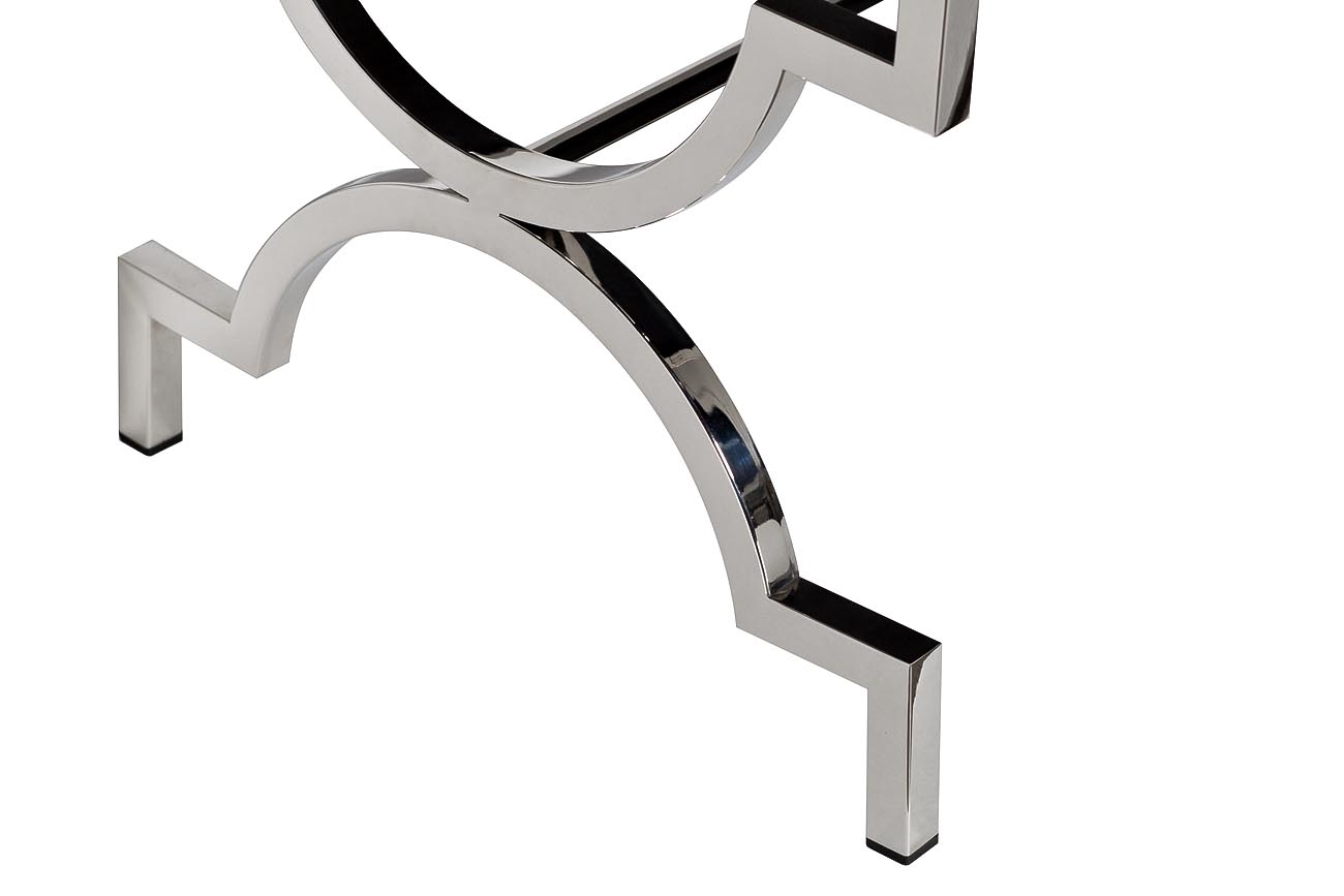 47ED-BEN006-LL Банкетка дымчато-сиреневый велюр/хром