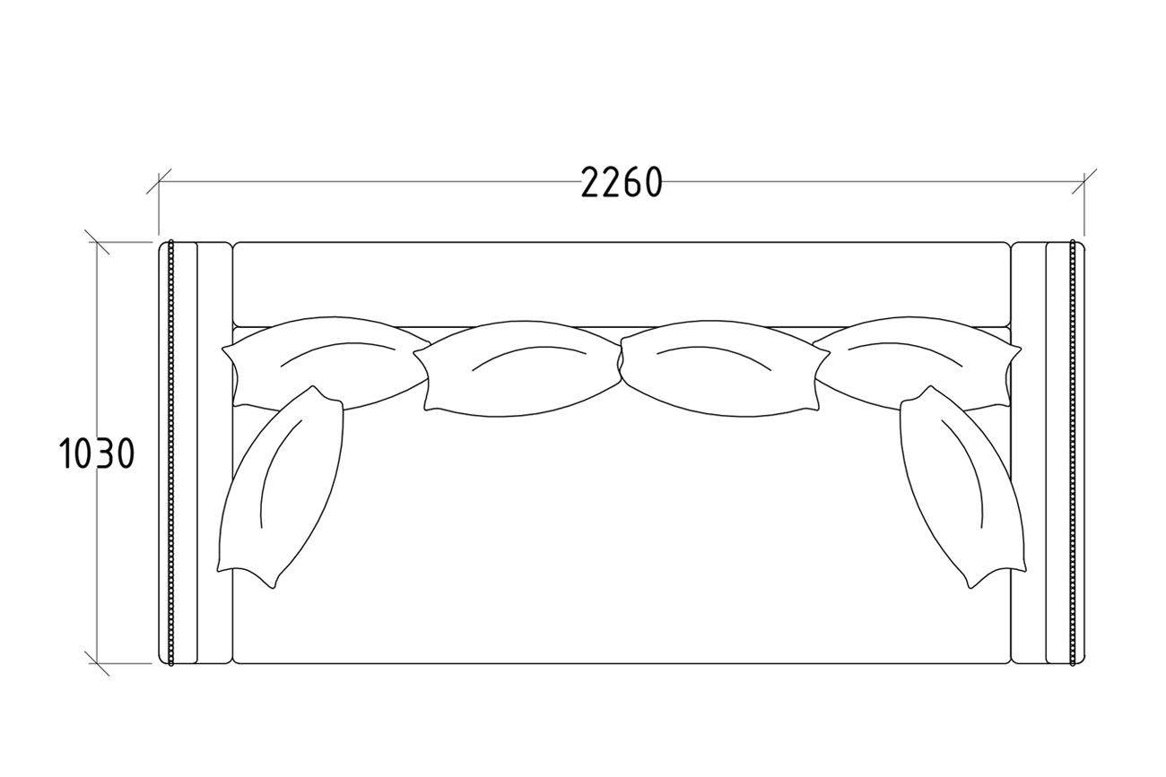 Диван Mores трехместный раскладной, велюр бирюзовый Bel36