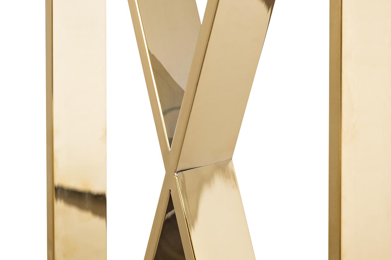 47ED-CST008/80GOLD Консоль прозрачное стекло/ золото