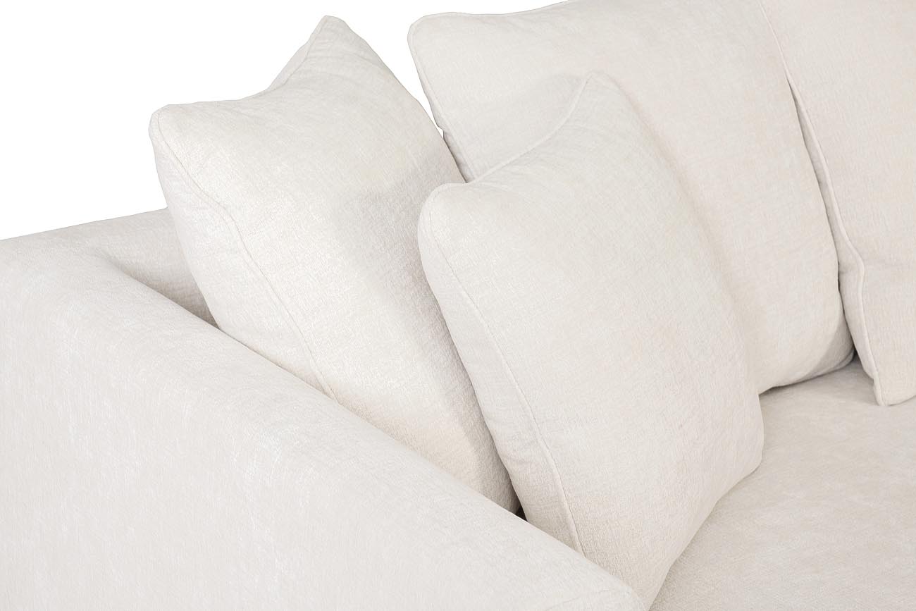 Диван Roberto трехместный, велюр кремовый Ant981