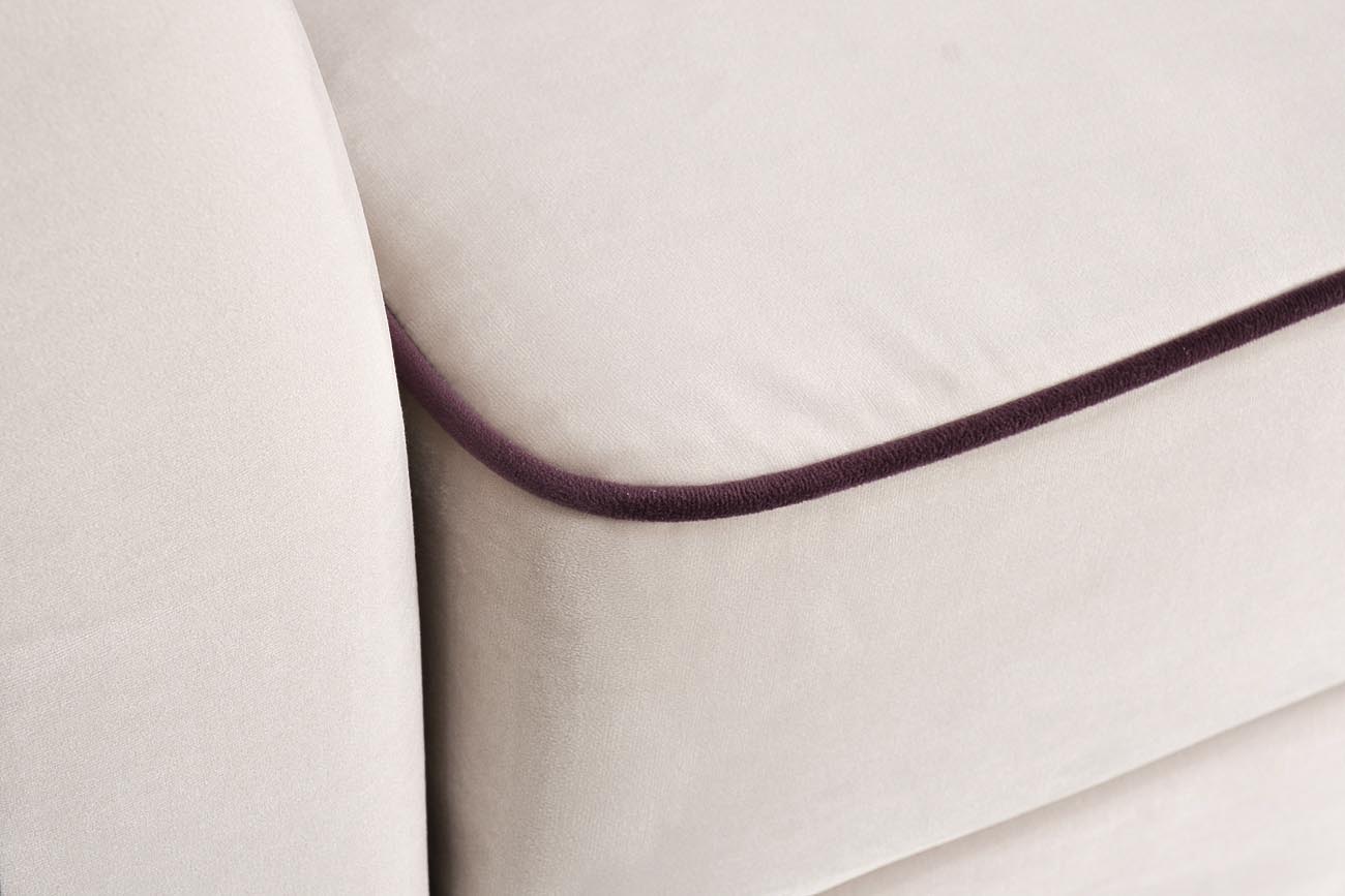 Диван Mores(K)кант трехместный раскладной, велюр бежевый Bel09