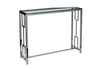 47ED-CST072 Консоль прозрачное стекло/ хром 