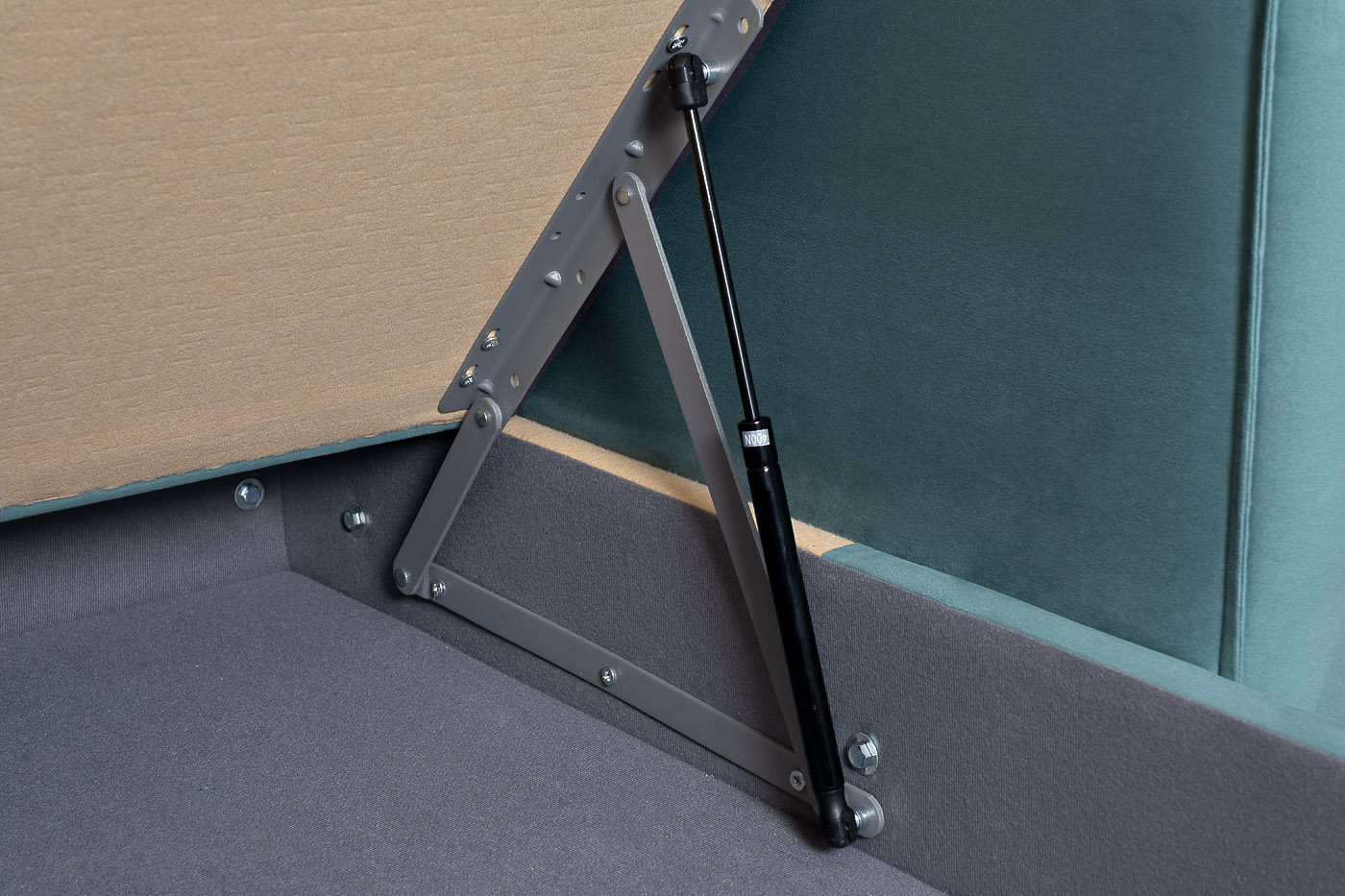 Диван Bergamo трехместный раскладной, угловой правый, велюр бирюзовый Vel43