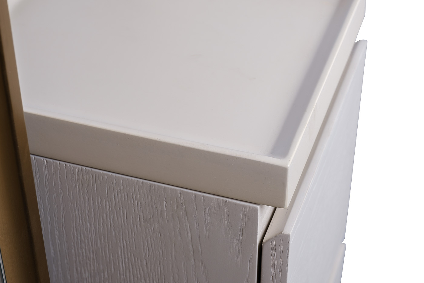 58DB-18158ZERK Тумба с зеркалом и подсветкой, светлый шпон