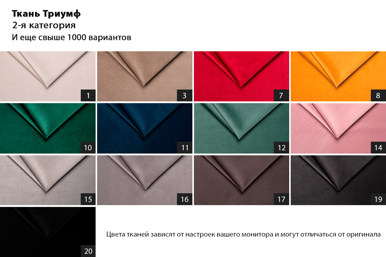 Кровать Siena без мех.велюр серый Триумф17