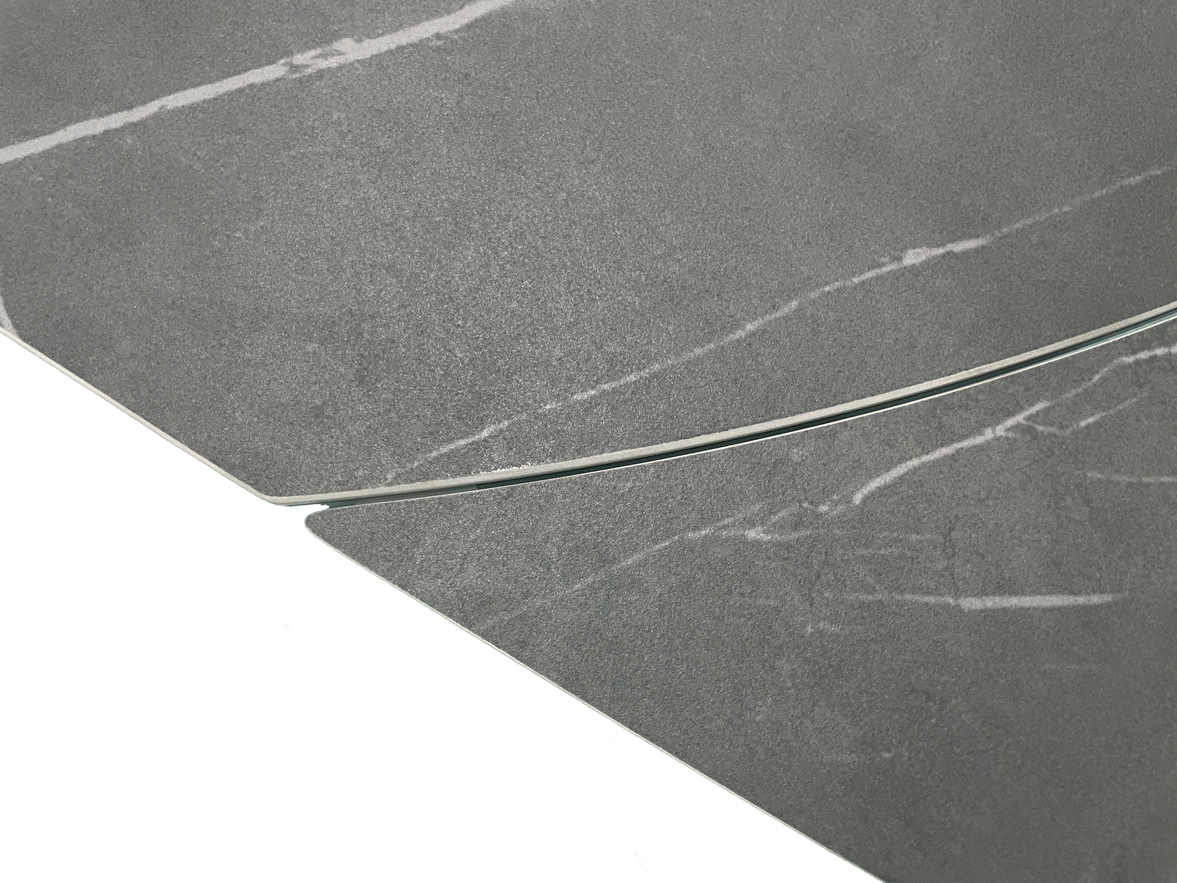 83MC-STOL-653 SER Стол обед. расклад. керам. серый