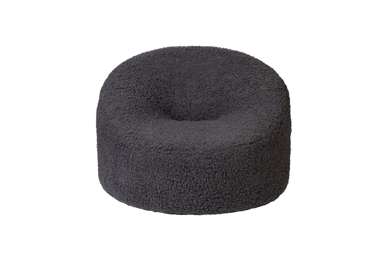 Кресло поворотное LUNA, иск. мех темно-серый Esck03