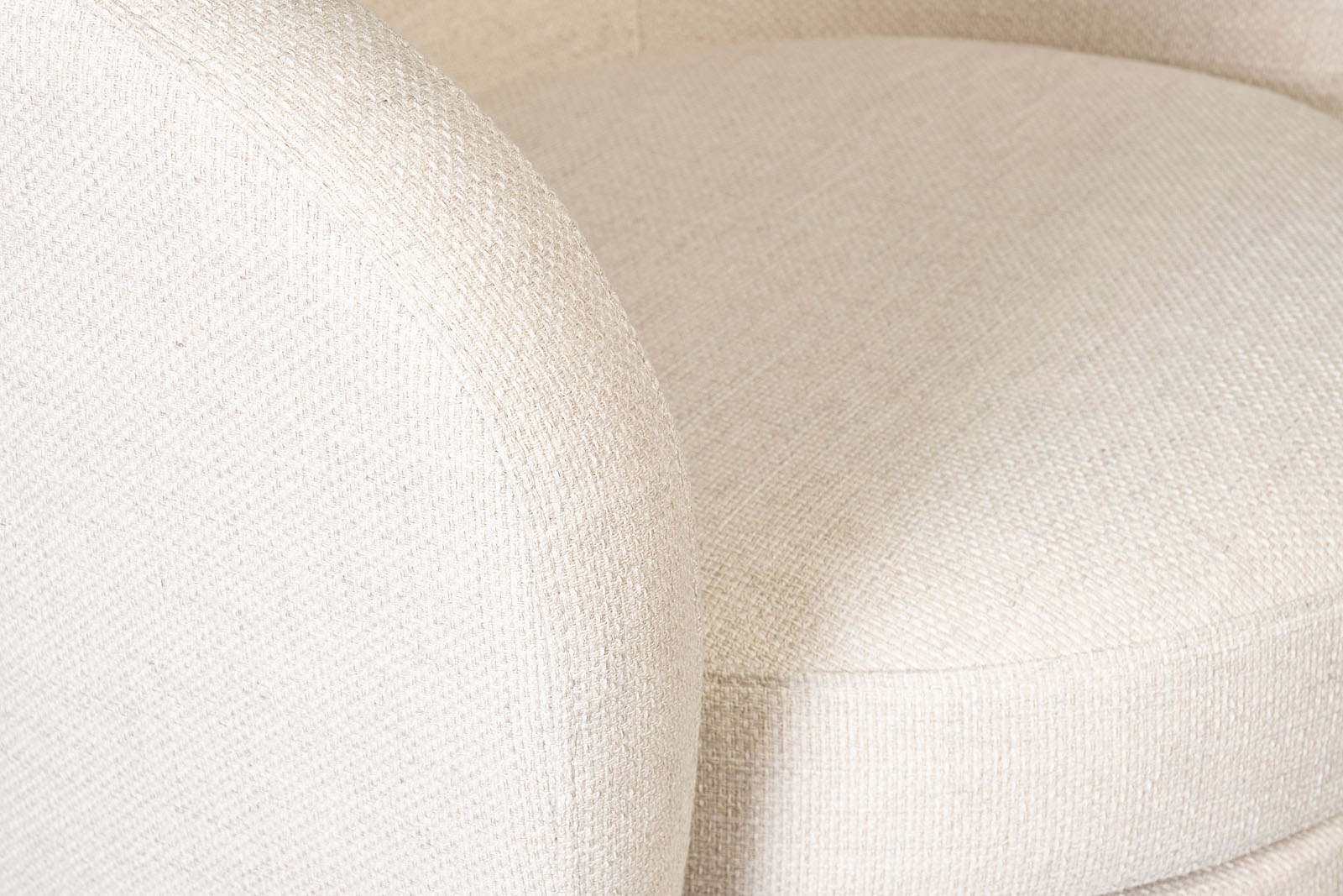 Кресло Napoli вращающееся, рогожка бежевая Mel100