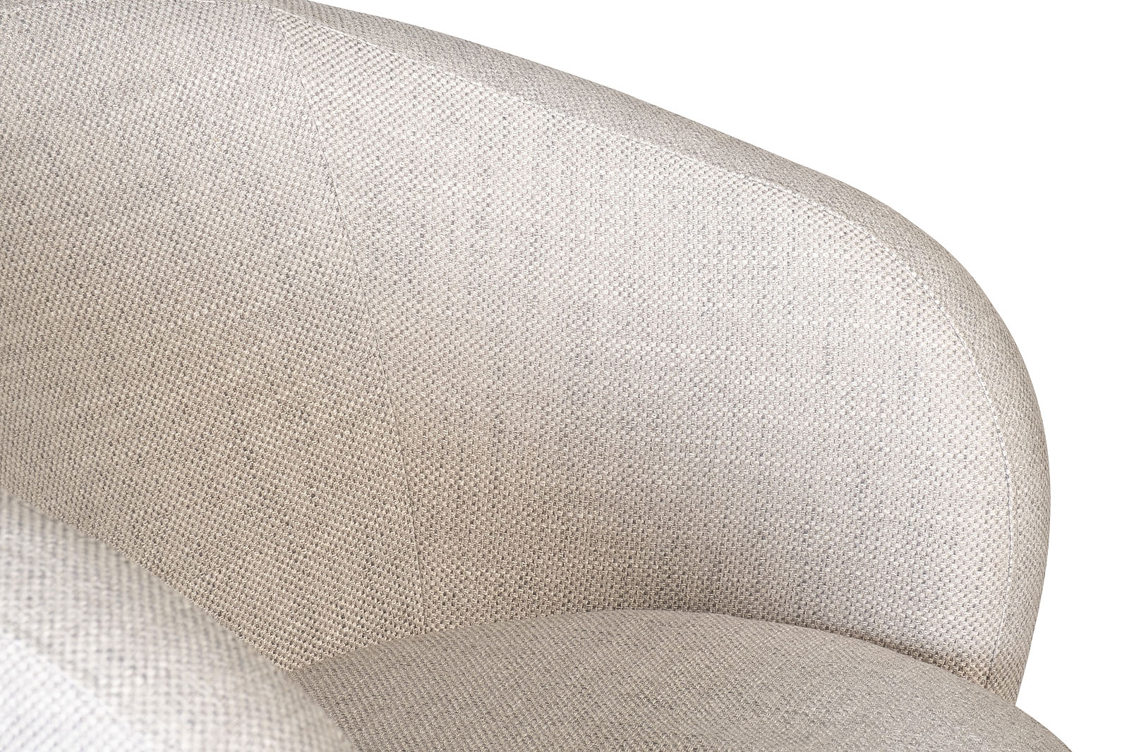 Кресло Napoli вращающееся, рогожка светло-серая Mel950