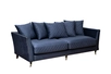 Диван Sorrento 220 трехместный, велюр тёмно-синий Colt034