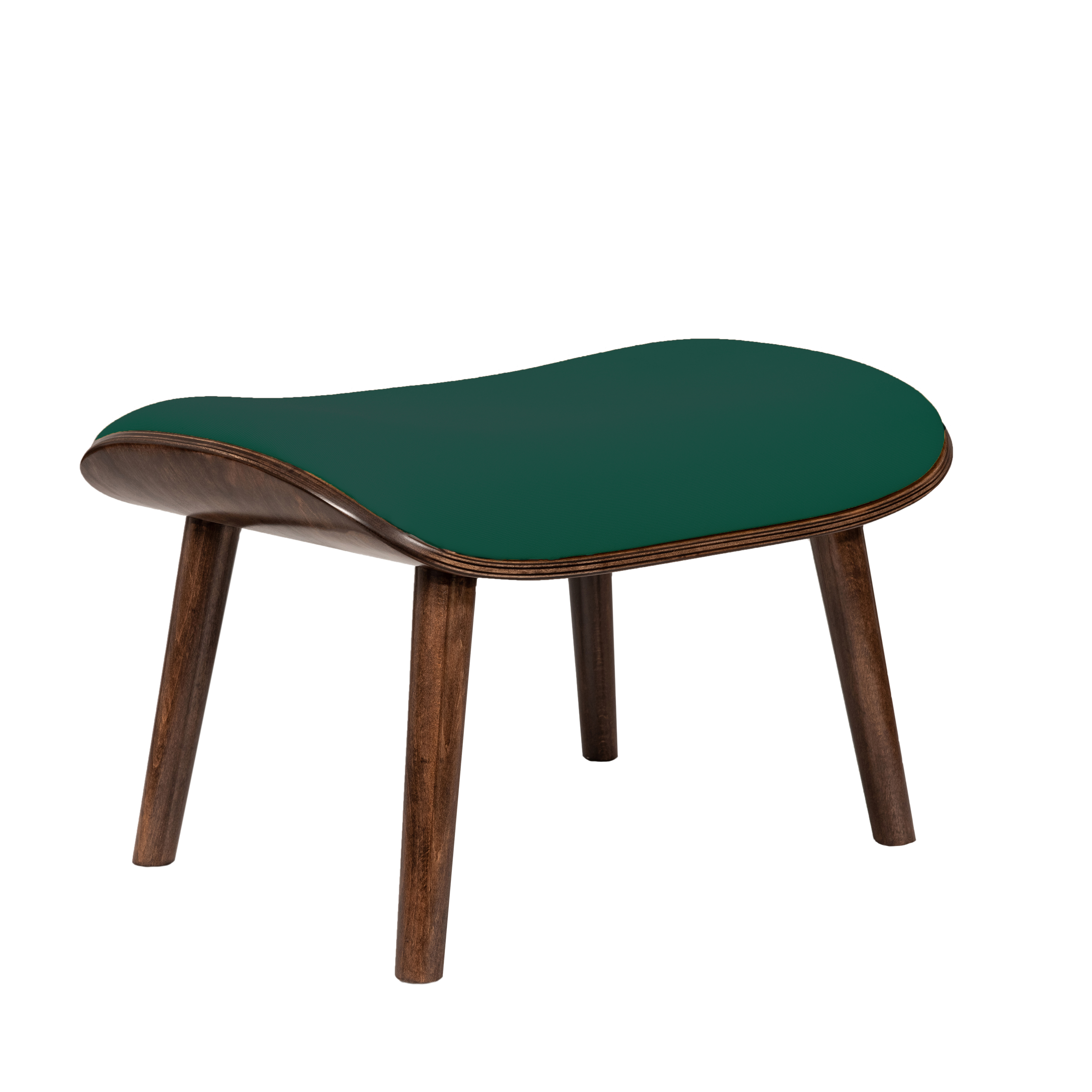 пуф Конда Фреш 25 зелёный каркас Орех