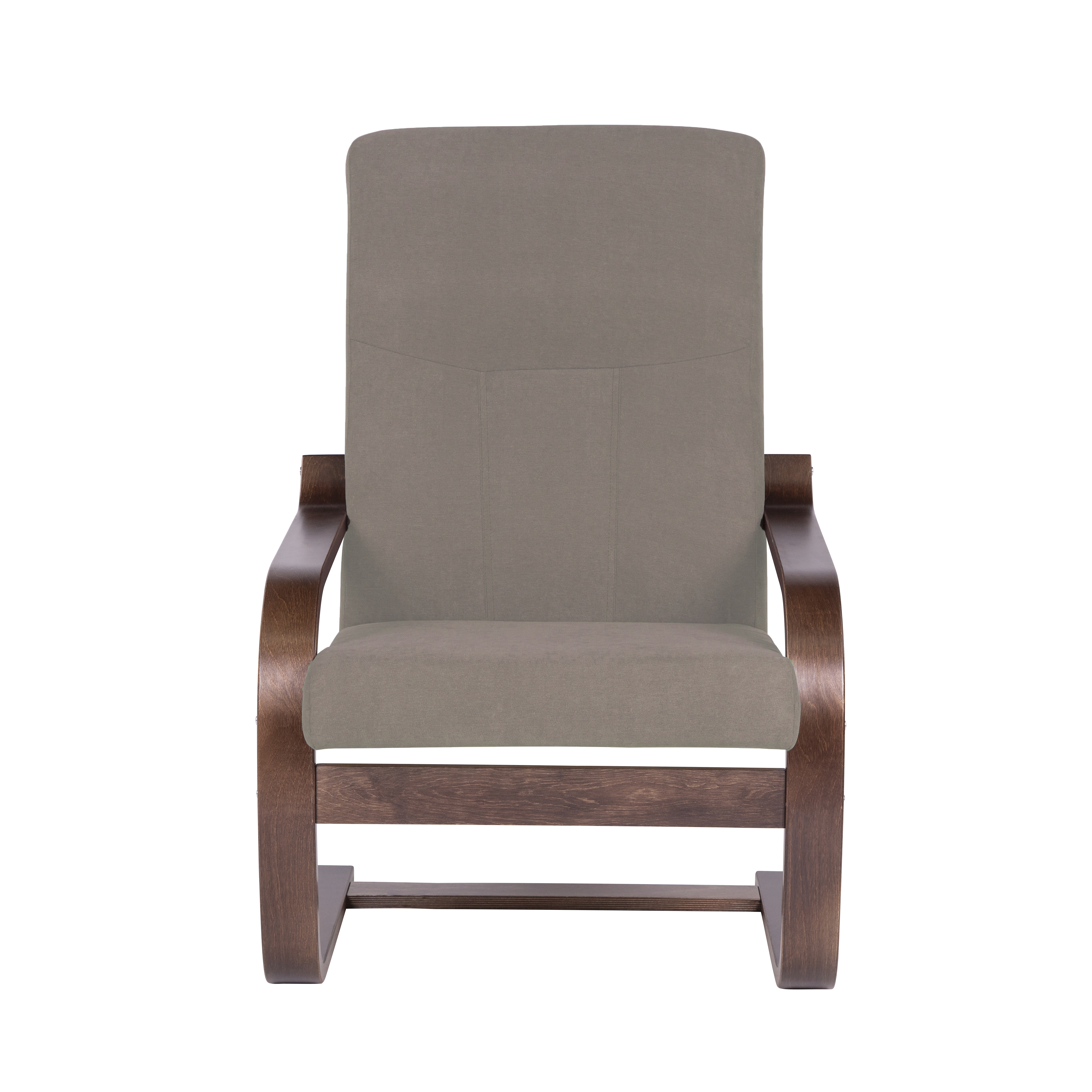 кресло Кристалл фреш 04 бежевый каркас Орех