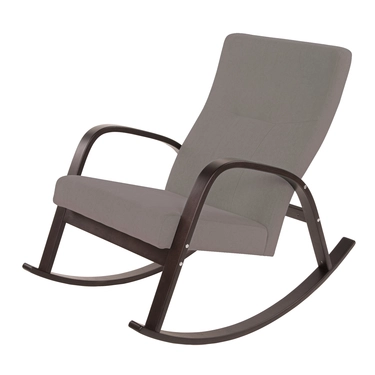  Кресло-качалка Ирис  фреш 04 бежевый каркас  Орех