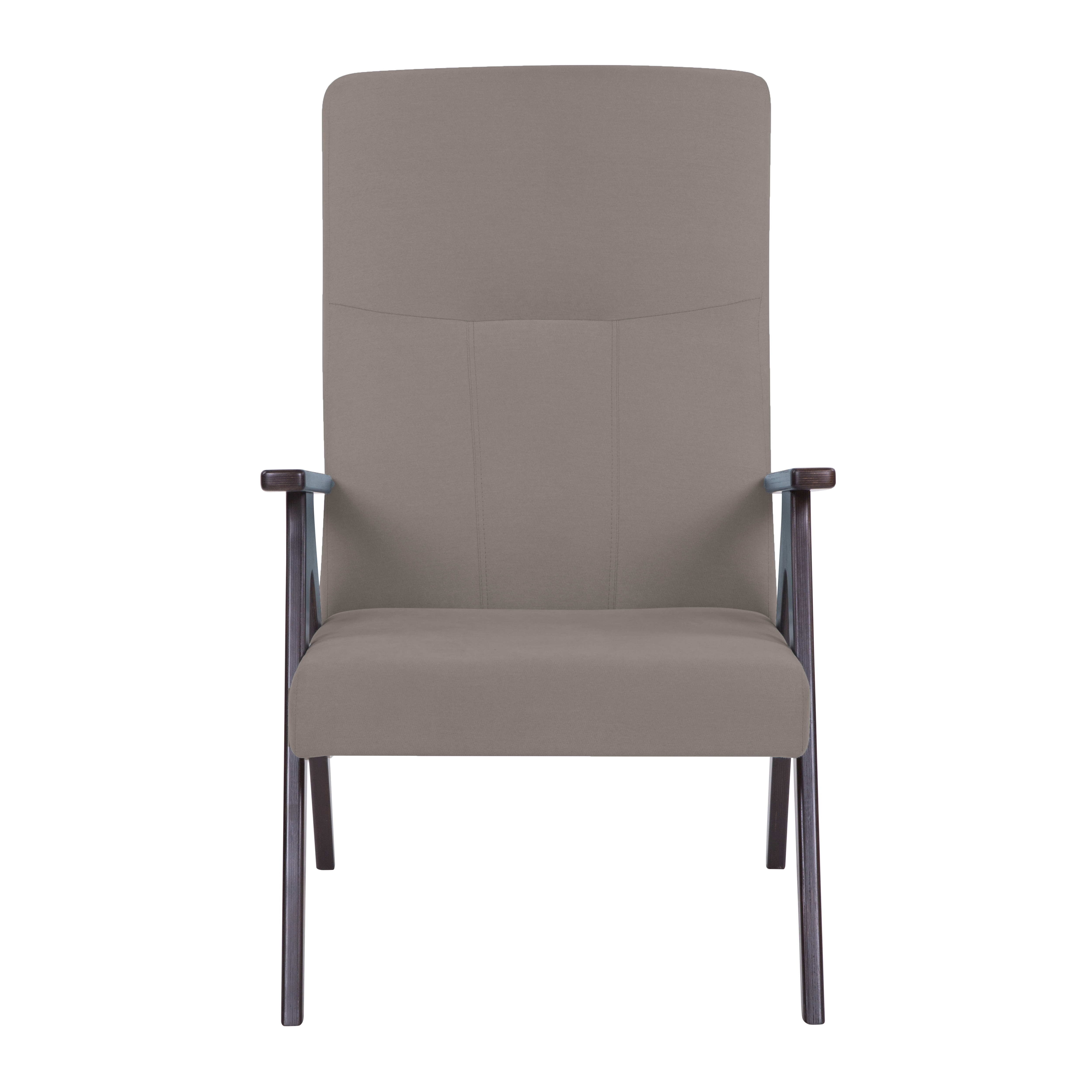 кресло Оскар фреш 04 бежевый каркас Орех