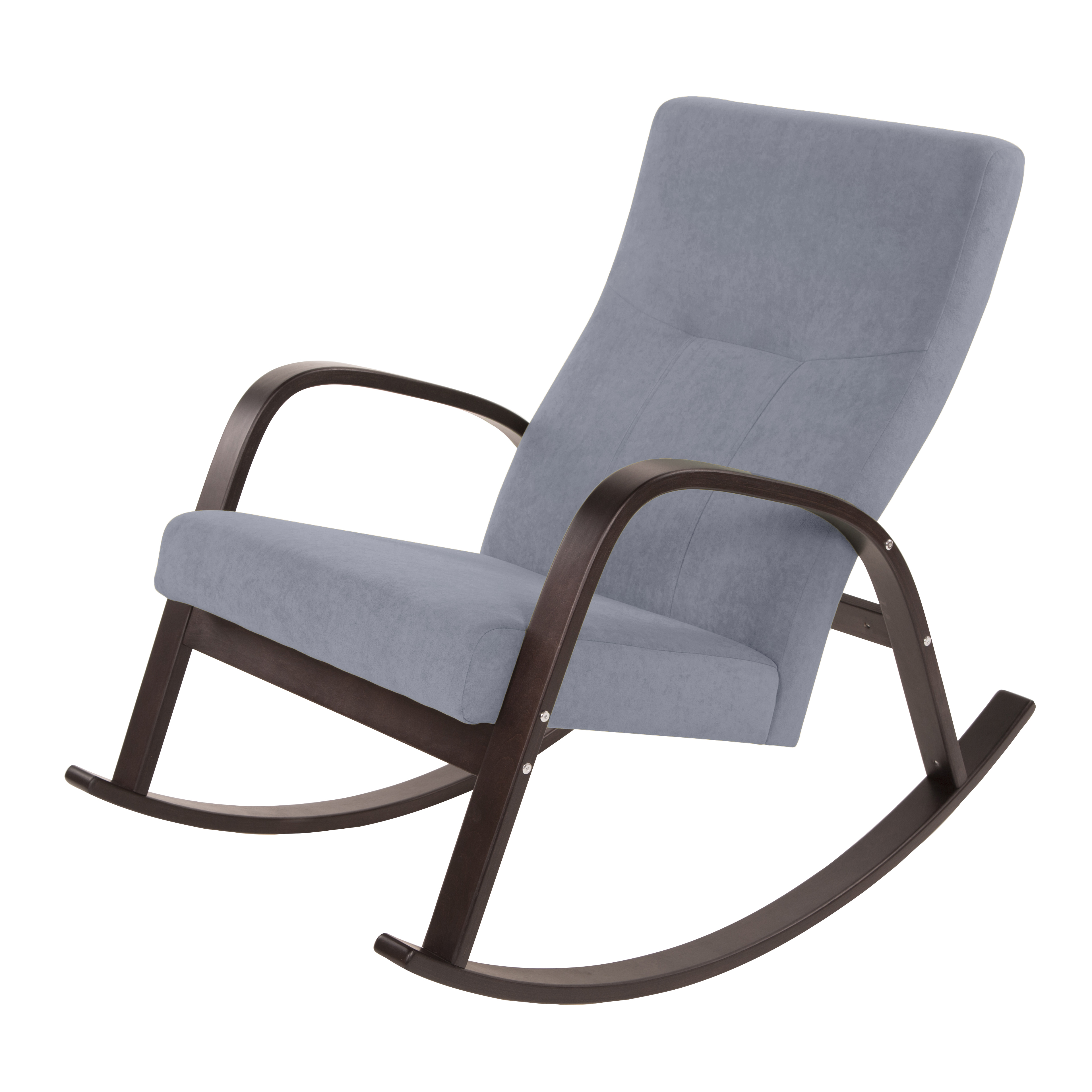 кресло-качалка Ирса Фреш 12 светло-серый каркас Орех