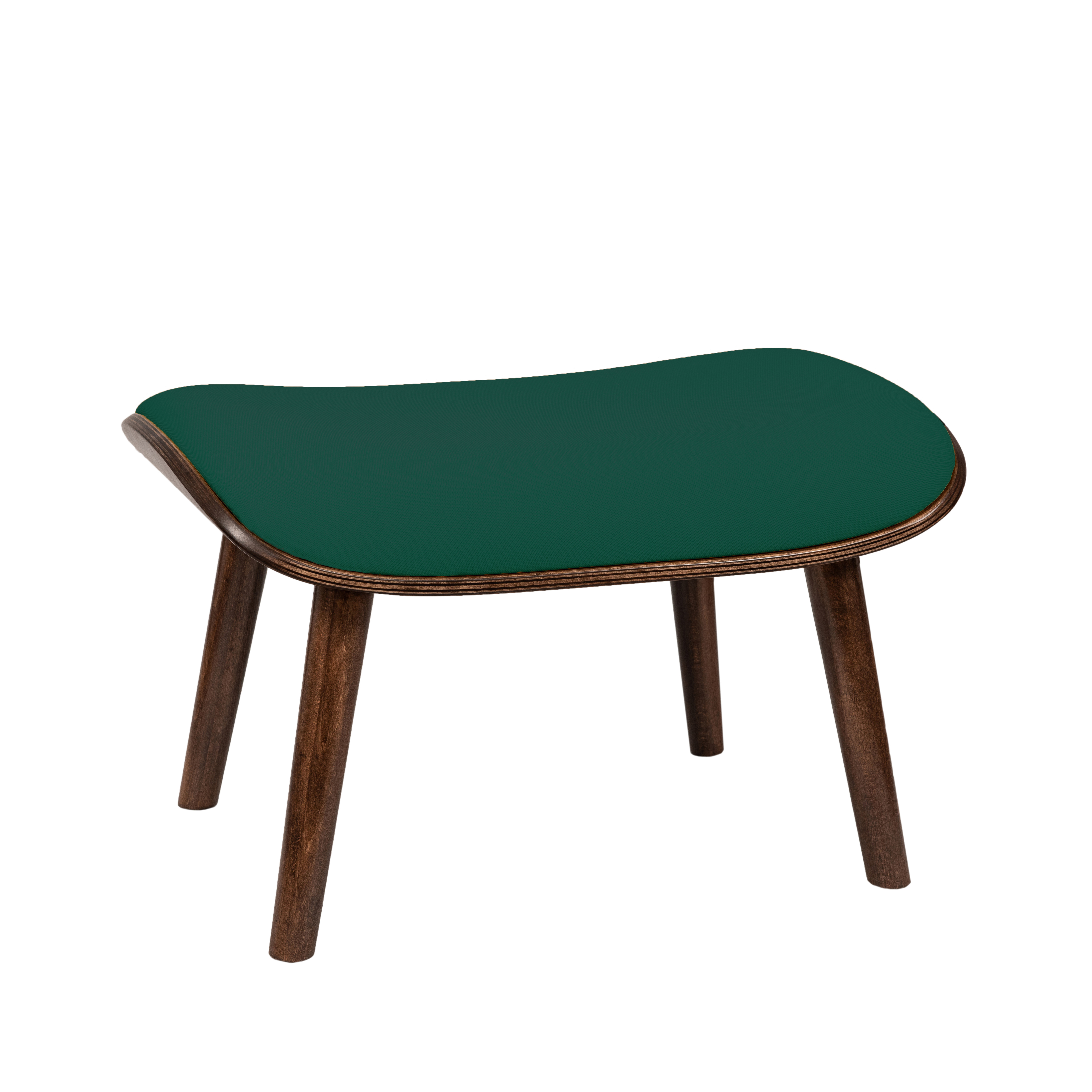 пуф Конда Фреш 25 зелёный каркас Орех