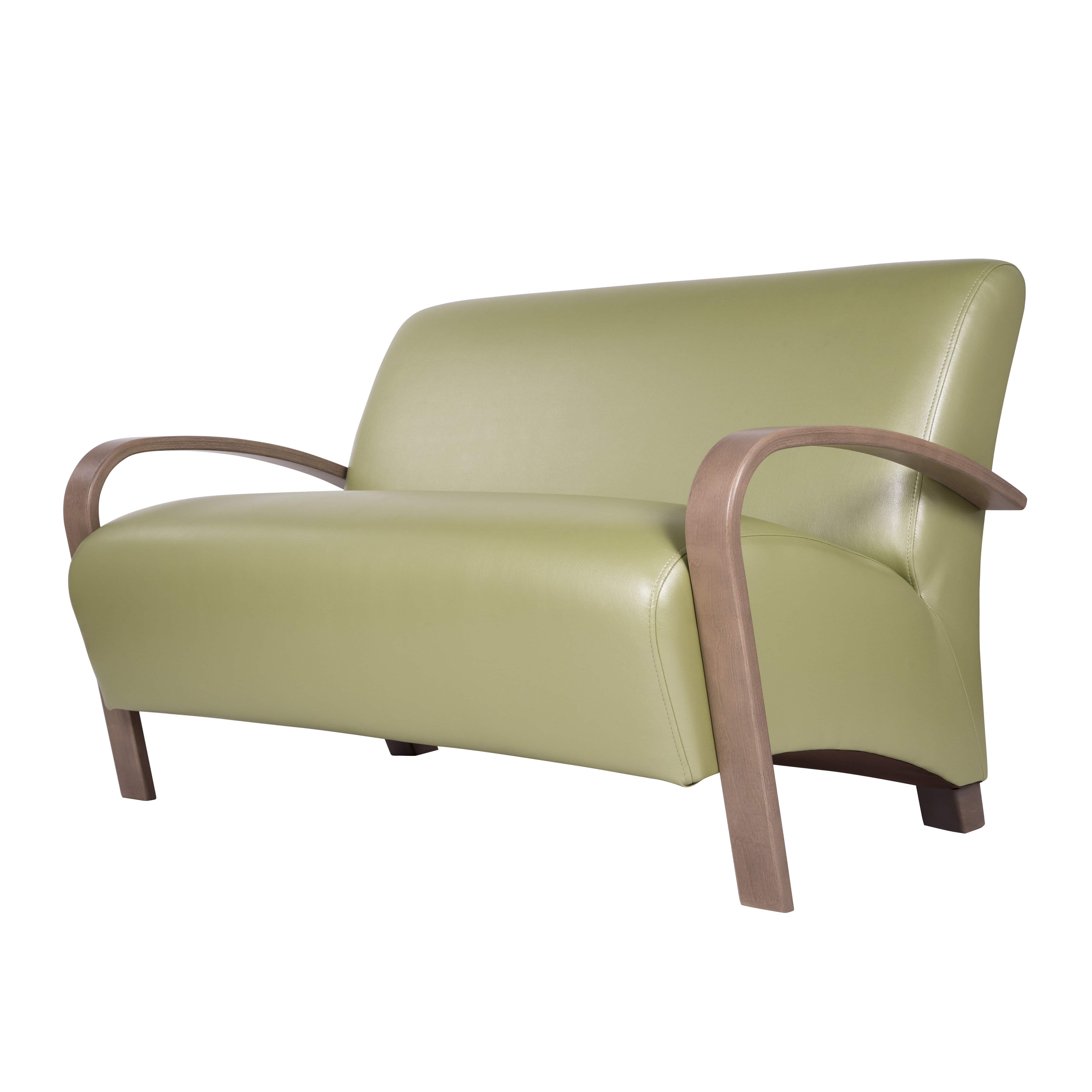 диван Балатон Экокожа зеленый каркас Шимо